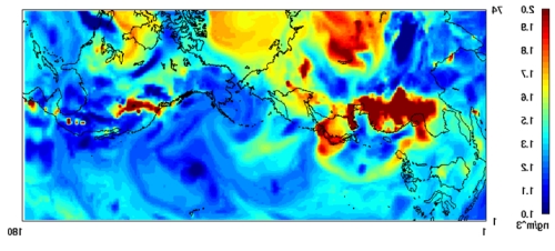 空气污染物跨越太平洋的远距离输送